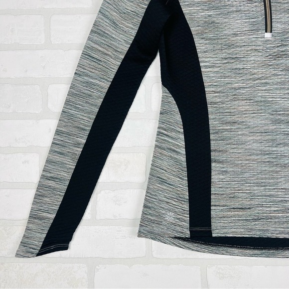 ATHLETA SNOWSCAPE HALF ZIP JACKET ATHLETIC SWEATSHIRT, Size Small EUC Quilted - Picture 3 of 15